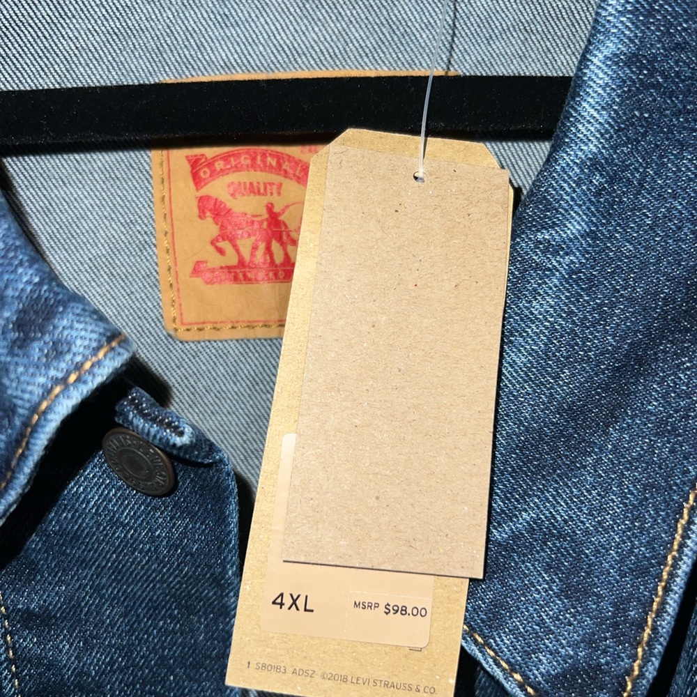 Levi’s trucker jean jacket 4XL